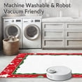 thumbnail image 5 of ODIKA 8'x10' Machine Washable Non-Slip Area Rug, Jolly North Pole Workshop Decorative High Traffic Rug, Red, 605897, 5 of 5