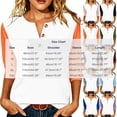 thumbnail image 3 of Women's Casual Short Sleeve Crew Neck T-Shirt Loose Fit Cotton Tee, 3 of 6