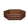 thumbnail image 3 of Ainfox Hexagon Raised Metal Garden Bed,Corrugated Steel Planter For Flowers And Vegetables,Metallic Brown, 3 of 8