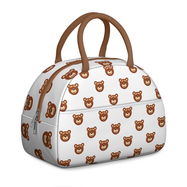Polar Bear Lunch Box Bag – Cute and Functional Design with Artistic Pattern, Perfect for Work or School