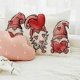 thumbnail image 3 of Valentine''s Day Love Heart Gnomes Throw Pillow Cover, 12 x 20 Inch Mother''s Day Anniversary Wedding Cushion Case Decoration for Sofa Couch Living Room, 3 of 6