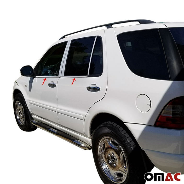 For Mercedes Ml W163 1998-2005 Chrome Window Sill Overlay Cover Set 4 –  Omac Shop Usa - Auto Accessories