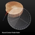 thumbnail image 4 of Amdohai Round Center Finder Compas Ruler 300mm/11.8in Clear Acrylic Circle Gauge for Wood Turners Lathe Work Clear and Accurate Scale Centering Ruler, 4 of 7