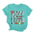 thumbnail image 3 of MuXiKeJi Clothes Valentines Shirts for Women Trendy 2025 Cute Love Heart Print Tunic Tops Plus Size Casual Summer 3/4 Sleeve Blouses, 3 of 5