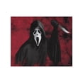 thumbnail image 6 of Scream Ghost Face Men's Ghost Face Lives Tie-Dye Adult Long Sleeve Graphic Print T-Shirt, 6 of 6