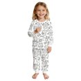 thumbnail image 4 of oqasdz Kids Cartoon DIY Hand Painted Homewear Set Colouring Pajama Sets for Boy and Girl Can Play with and Wear Set Relaxed Fit Pajama Set, 4 of 7