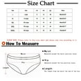 thumbnail image 2 of Bigersell Womens Long Underwear Clearance Lace Underwear Briefs Panty Style P-338 Polyester Bikini Panties Bikini Thongs Briefs High Waist Women's Panties Beige XXL, 2 of 3
