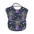 thumbnail image 2 of Hirioo Lavender Flowers for Baby Waterproof Pocket Bib Adjustable Closed for Babies Toddlers with Large Pocket 6-24Months, 2 of 8