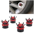 thumbnail image 2 of Soumake 4Pcs/Set Bling Rhinestone Tire Wheel Stem Valve Caps Car Auto Truck Accessory, 2 of 7