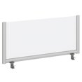 thumbnail image 1 of Bush Business Furniture 42"W Metal Desk Divider Privacy Panel in Frosted/Silver, 1 of 7