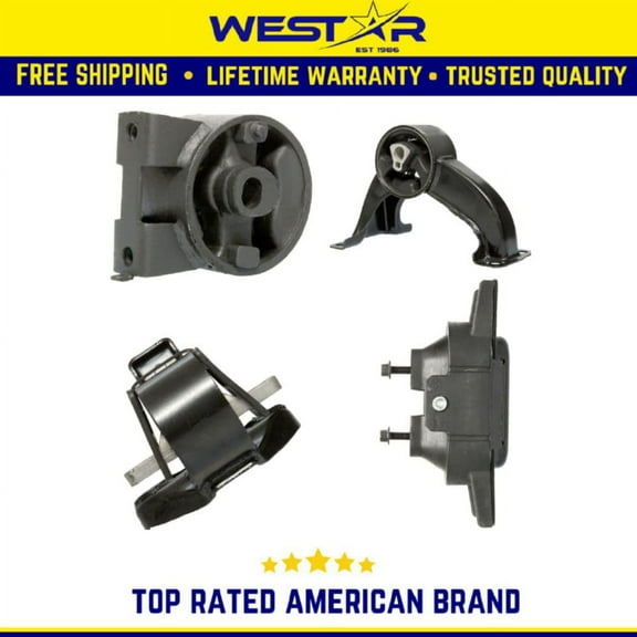 Engine Motor & Trans Mount 4PCS Set Compatible for 2009-2010 Dodge Journey 2.4L/ 3.5L FWD Replaces 3165 3155 3168 3183