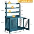thumbnail image 4 of 40" Large Dog Crate Furniture - Solid Wood Indoor Kennel Cage for Extra-Large Dogs w/Storage Shelves, Eco-Friendly Water-Based Paint, Durable Pet House, Dog Crate Furniture, 4 of 8
