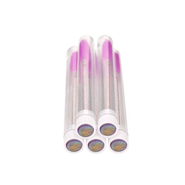 Vogacara 5 piezas aplicador de extensión de cepillo de pestañas ligero antideslizante rizador de pestañas cubierta de polvo herramienta de maquillaje Protección de la piel Tipo 2 Vogacara CE014515-02