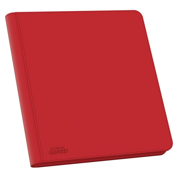 Ultimate Guard Zipfolio 480 - 24 Pocket XenoSkin Quadrow Portfolio, Red