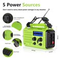 thumbnail image 2 of Radio de emergencia Mesqool CR1009 5000 mAh con manivela solar, 2 of 7