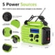 thumbnail image 2 of Radio de emergencia Mesqool CR1009 5000 mAh con manivela solar, 2 of 7