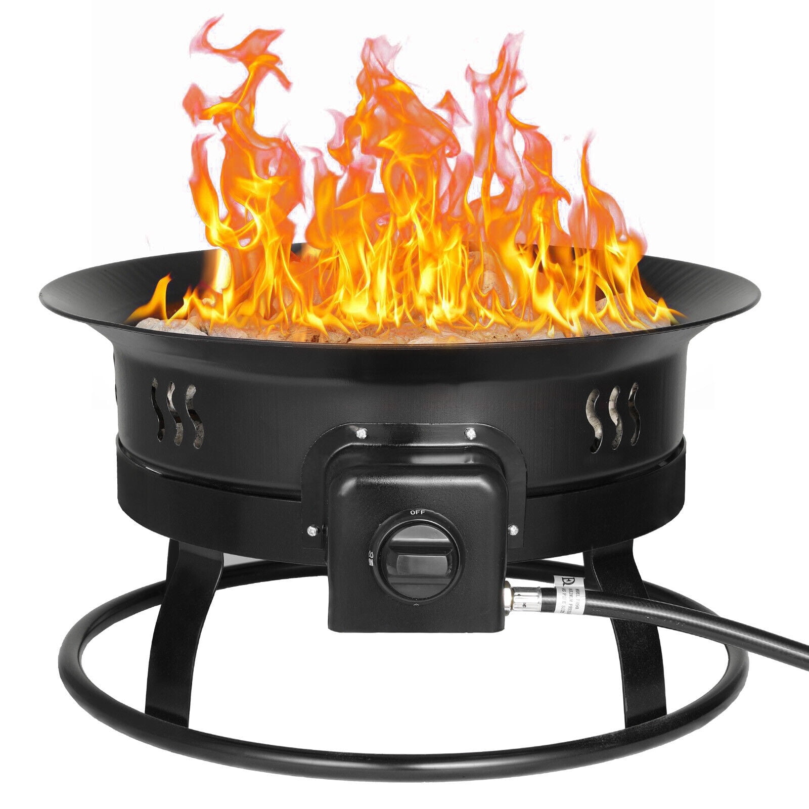 Outland Firebowl 863 Cypress Outdoor Portable Propane Gas Fire Pit with