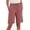 Watermelon Red, variant on ABATAB Bermuda Shorts for Women Summer Casual Wide Leg Shorts Elastic Waist Baggy Lightweight Shorts with Pockets