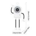 thumbnail image 3 of Vwrxbz USB Rechargeable Suction Cup Fan Portable Mini Desk Fan Digital Speed Display Adjustable Wind for Kitchen Office Bathroom, 3 of 9