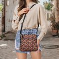 thumbnail image 5 of HELLHERO Waterproof Single Shoulder Crossbody Purse for Travel Work Daily Use, Water Resistant Durable PU Leather Crossbody Bag, Cartoon Apple Print, 5 of 7