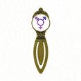 thumbnail image 1 of Identidad de género Marcar marcador de página de etiqueta de oficina retro, 1 of 4