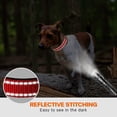 thumbnail image 4 of Collar para perro, collar clásico ajustable de nailon reflectante con acolchado de malla suave y transpirable para perros pequeños, talla S, rojo., 4 of 4
