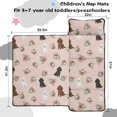 thumbnail image 5 of Poodle and Flowers Pink Pattern Teens Toddler Nap Mat with Pillow, Sleeping Mat Bag for Preschool Daycare 51"x22", 5 of 6