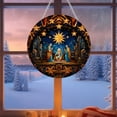thumbnail image 4 of Matoen Christmas Nativity Story Acrylic Ornaments, Christian Jesus OrnamXmas ent Nativity Scene Hanging Ornaments Tree Ornaments Religious Gift for Family(Classic), 4 of 6