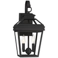 thumbnail image 2 of John Timberland Stratton Street Rustic Outdoor Wall Light Fixture Texturized Black 16 1/2" Clear Glass for Post Exterior Barn Deck House Porch Yard, 2 of 9