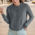thumbnail image 2 of Pure Cardigan Twin Sets For Women Round Neck Long Sleeve Button Down Soft & Warm Sweater, 2 of 2