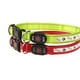 thumbnail image 4 of Collar LED para perro con forma de hueso y huella, funciona a pilas, con luz intermitente, ideal para paseos nocturnos, talla S (verde), 4 of 7