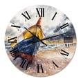 thumbnail image 2 of Designart 1 in Quartz Coastal Wall Clock, 2 of 5