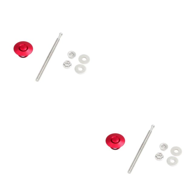 Youkk Car Modification Lightweight And Stylish Hood Lock Multiple Styles Available red DP17-32 2Set