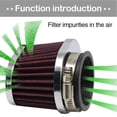 thumbnail image 4 of Filtro De Aire Para Motocicleta De 50Mm, 55Mm, 60Mm, Limpiador De Cápsulas De Aire Para Motocross, Filtro De Entrada De Aire Universal Para Motocicleta Guardurnaity VI008961-02, 4 of 5