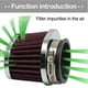 thumbnail image 4 of Filtro De Aire Para Motocicleta De 50Mm, 55Mm, 60Mm, Limpiador De Cápsulas De Aire Para Motocross, Filtro De Entrada De Aire Universal Para Motocicleta matsuzay VI008961-03, 4 of 5