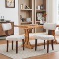 thumbnail image 1 of Yeshouse Juego de sillas de comedor modernas de cuero, con asiento y respaldo acolchados y estructura de madera, ideales para la cocina o el comedor, 1 of 8