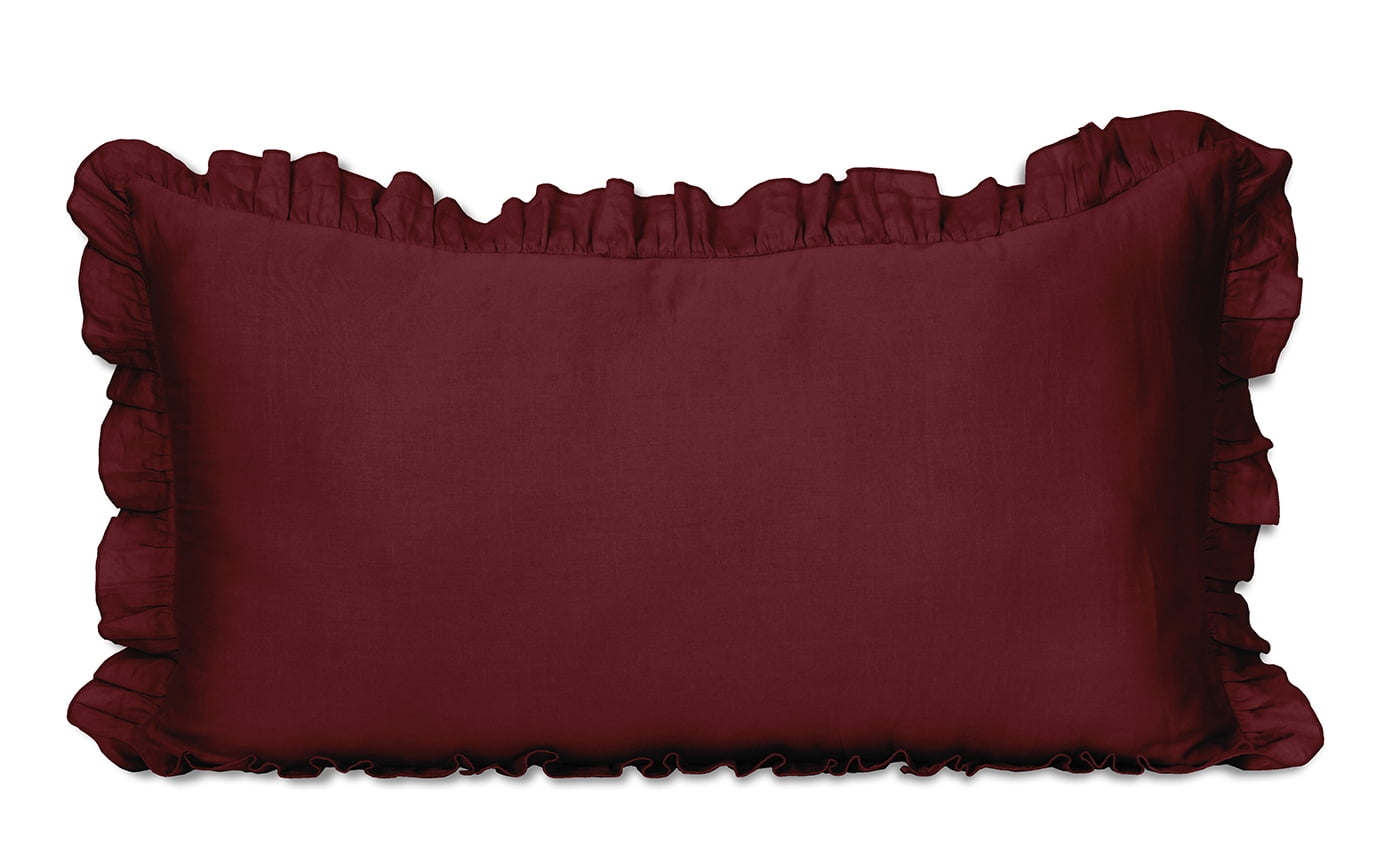 Vargottam Ruffled Pillow Sham King 36x20 Cotton Frill Pillow Cases