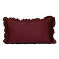 thumbnail image 1 of Vargottam Ruffled Pillow Sham King 36x20 Cotton Frill Pillow Cases Shabby Chic Farmhouse Decor Pillowcase, 1 of 7