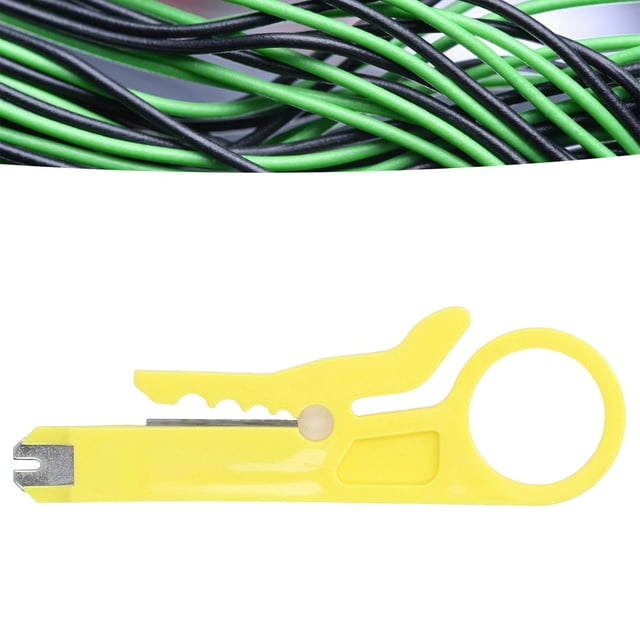 Fugacal Wire Stripper Tool,Punch Down Cutter,Mini Wire Stripper Simple Safe Easy Carry Professional Practical Accuracy Pressure Punch Tool For Telephone Line
