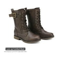 thumbnail image 2 of DREAM PAIRS Women's Ankle Boots Winter Lace up Mid Calf Military Combat Bootie, 2 of 8