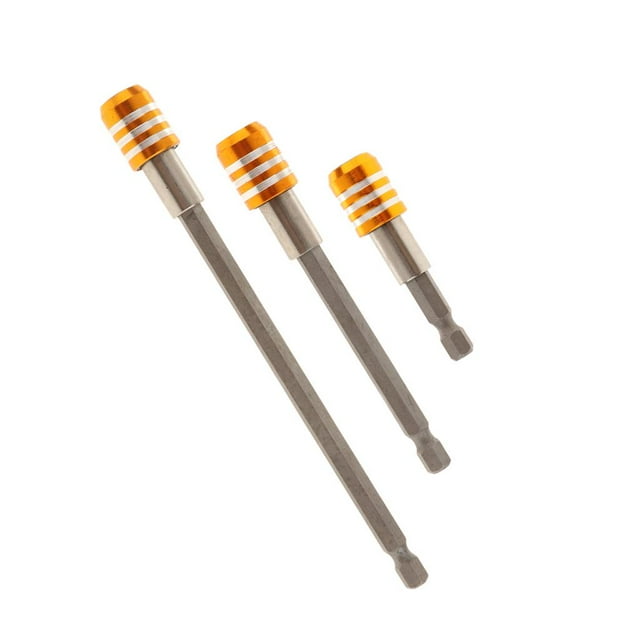 Soporte de Broca de Destornillador Hexagonal de 3 Piezas 1/4 '' para Taladro Y Destornillador de Mano kusrkot extensión de la broca del vástago hexagonal