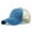 Blue, variant on Trucker Ball Cap Mesh Beige Back Adjustable Hat Snapback 2-Tone Cap 6 Panel (Black)