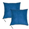 thumbnail image 5 of Home Soft Things Suede Throw Pillow Cover with Big Zipper 2 Pieces - Blue Wing Teal - 20" x 20", 5 of 6