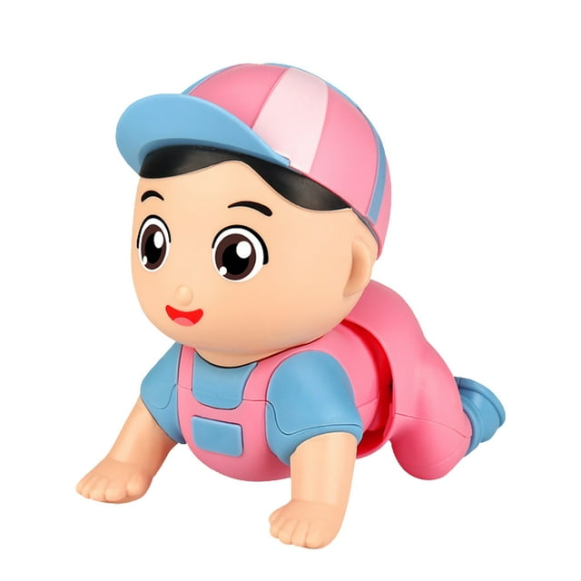 Light Up Crawling Toy, Crawling Baby Doll Toy Safe Early Learning for Kids for Indoor