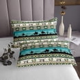 thumbnail image 3 of Erosebridal Western Cowboy Coverlet Set Queen, Aztec Geometry Bedding Set, Dream Catcher Decor 3pcs, 3 of 5