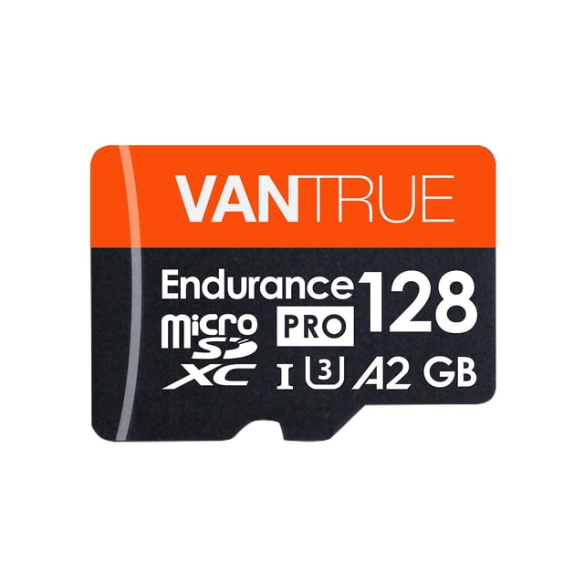 Tarjeta de memoria Vantrue 128GB U3 microSDXC UHS-I 4K UHD con adaptador