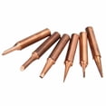 thumbnail image 4 of 6pcs Soldering Tips Copper Solder Iron Tips Lead Free Soldering Welding Tool Set For 936 937 938 969 8586 852D Soldering Station, 4 of 12