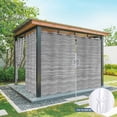 thumbnail image 6 of Outdoor Curtains for Patio Waterproof, Vintage Gray Outdoor Privacy Panels Grommet, Country Farmhouse Abstract Minimalist Art Blackout Outside Curtains for Porch/Cabana 54"x95", 1 Panel, 6 of 8