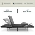thumbnail image 2 of Einfach Full Size Adjustable Bed Frame with Wireless Remote (Bed Base Only), Basic, 2 of 7