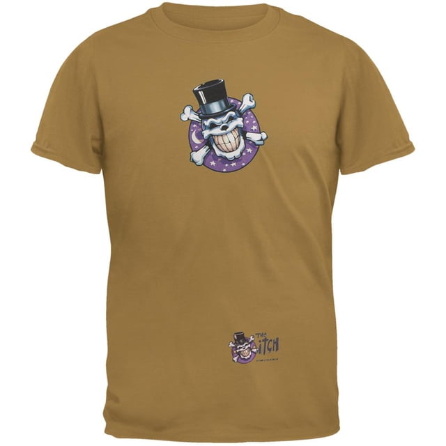 Skull & Crossbones Top Hat Logo Rust Adult T-Shirt
